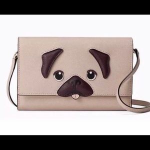 Kate spade pug crossbody purse